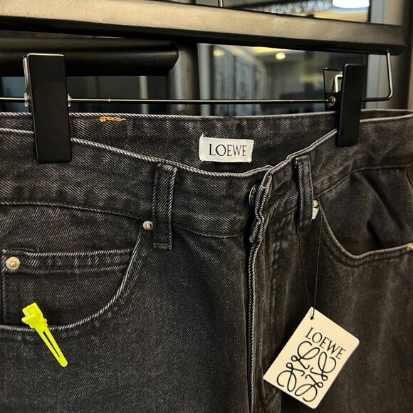 Loewe Anagram Black Jeans Unisex - Picture 6 of 7